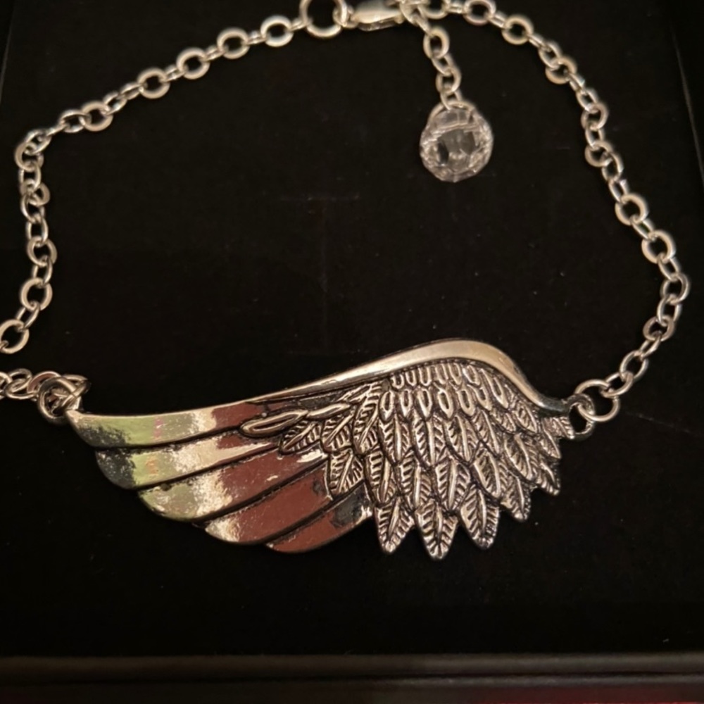 Silver Wing Anklet